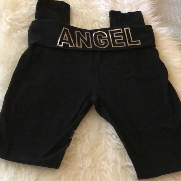 Victoria's Secret Pants - Victoria Secret fold over yoga leggings black
